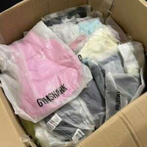 Gymshark clothing pallets.
